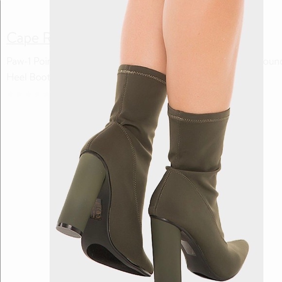 SALEWomen's mid calf high heel boot - Picture 4 of 4